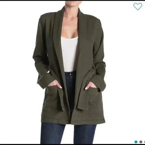 Good American Wrap Belted Jacket